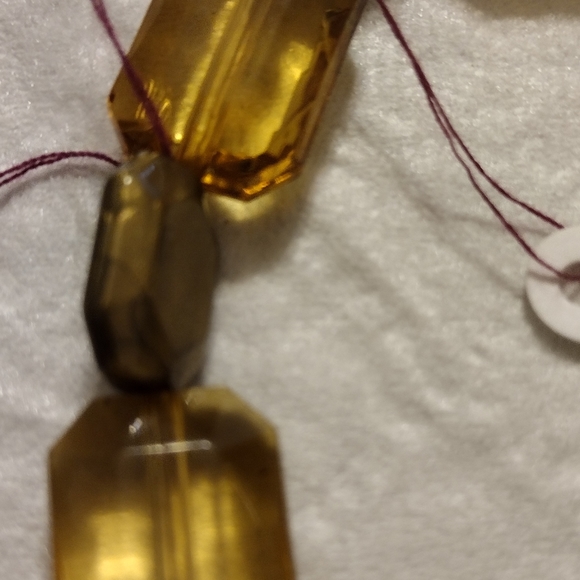 Artemis's Gems custom-made beaded bracelet with large gold and blue beads - Picture 5 of 5